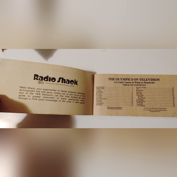 1976 Olympics Vintage Radio Shack Book Magazine Illustrated "What to Watch.." - Picture 3 of 6